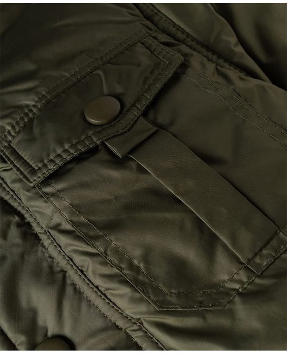 Babyhug Woven Full Sleeves Padded/Quilted/ Winter Jacket - Olive