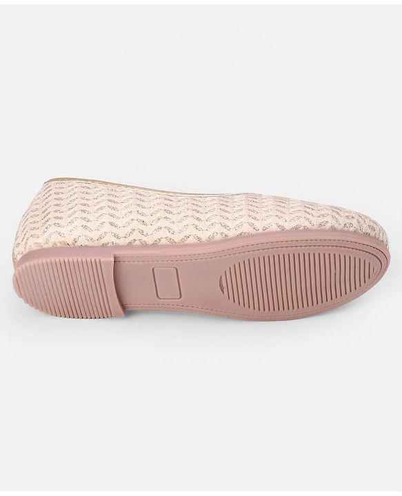 Cute Walk by Babyhug Slip On Ethnic Printed Mojaris - Beige