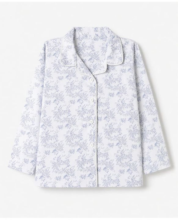 Babyhug 100% Cotton Knit Full Sleeves Co-Ords Shirt & Pyjama Night Suit with Tropical Print - White