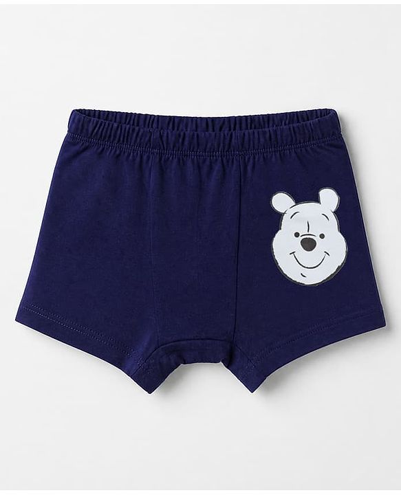 Babyhug Disney 100% Cotton Knit Briefs With Disney Character Graphic Pack Of 3 - Sky Blue Orange & Navy Blue