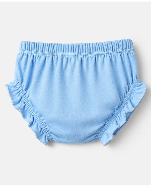 Babyhug Disney 100% Cotton Single Jersey Knit Mid Thigh Bloomers with Daisy Duck Minnie Mouse & Marie Graphic Print Pack of 3 - Pink Light Violet Light Blue