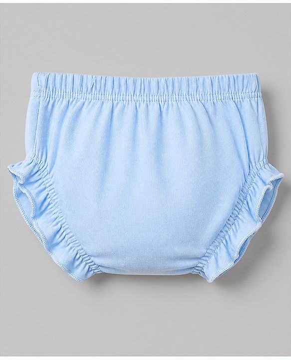Babyhug Disney Single Jersey Knit Bloomers With Minnie Mouse Graphic Pack of 3- Pink Blue Yelow