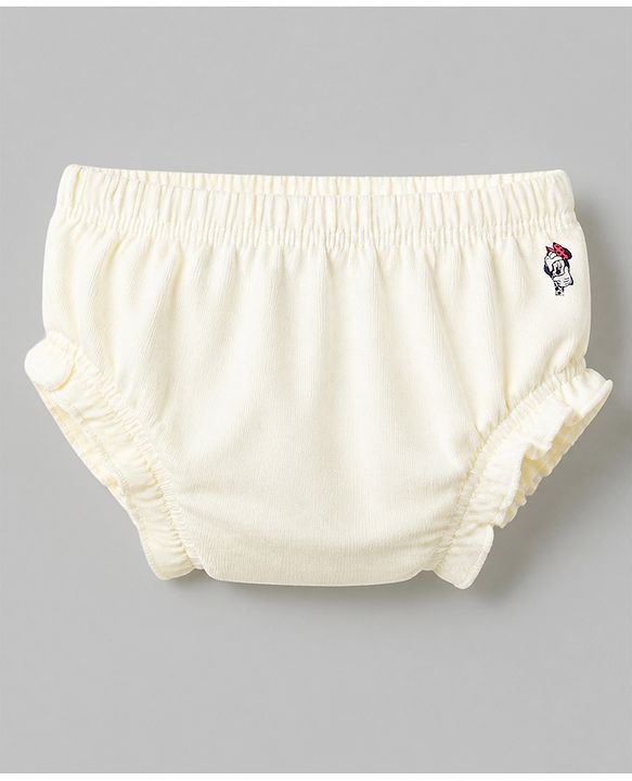 Babyhug Disney Single Jersey Knit Bloomers With Minnie Mouse Graphic Pack of 3- Pink Blue Yelow