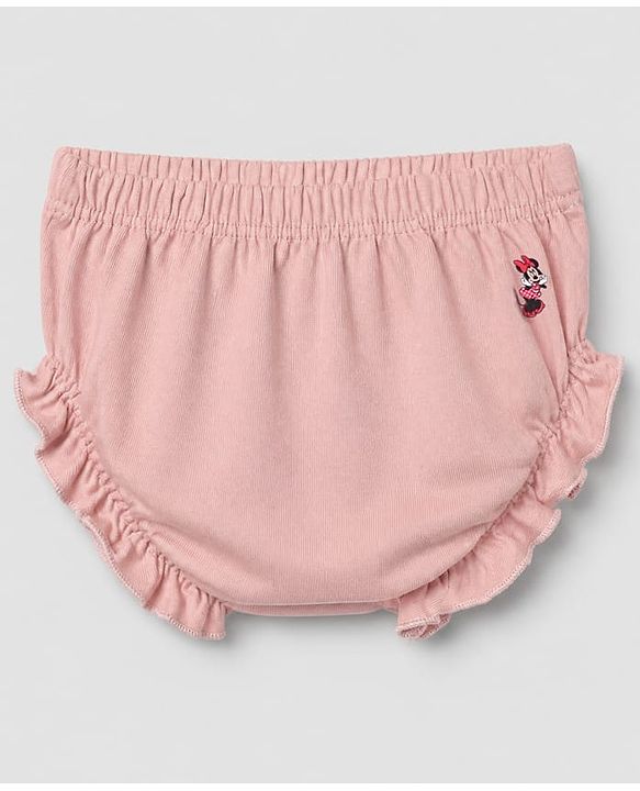 Babyhug Disney 100% Cotton Single Jersey Knit Solid Bloomers Pack of 3 in White Blue & Pink