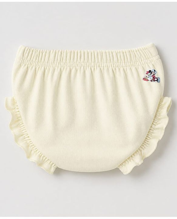 Babyhug Disney 100% Cotton Single Jersey Knit Solid Bloomers Pack of 3 in White Blue & Pink