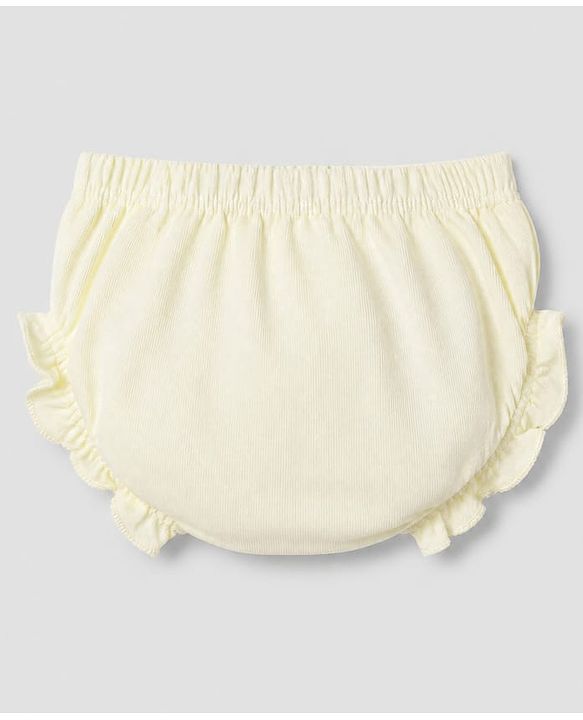 Babyhug Disney 100% Cotton Single Jersey Knit Solid Bloomers Pack of 3 in White Blue & Pink