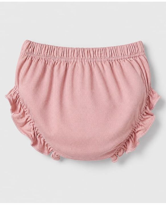 Babyhug Disney 100% Cotton Single Jersey Knit Solid Bloomers Pack of 3 in White Blue & Pink