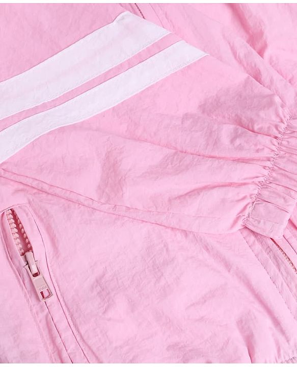 Pine Active Woven Full sleeves Ultra comfort Atheliesure Hooded Jacket - Pink