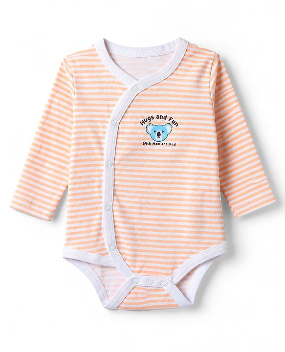 Babyhug 100% Cotton Interlock Knit Full Sleeves Onesie With Animal Print Pack of 3 - Pink & Blue