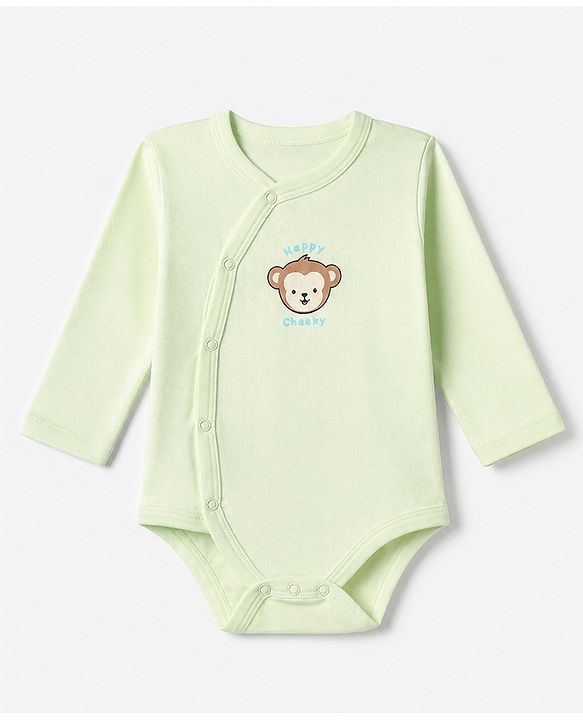 Babyhug 100% Cotton Interlock Knit Full Sleeves Onesie With Animal Print Pack of 3 - Pink & Blue