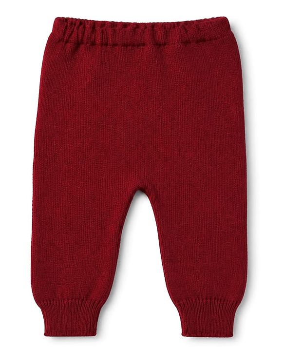 Babyhug Knit Striped Sweater Set with Full Sleeves in Maroon for 0-3 Months
