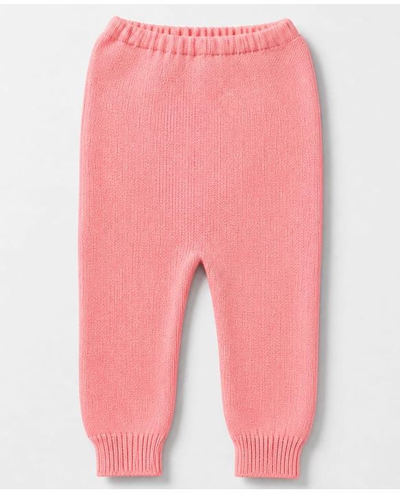 Babyhug Knit Full Sleeves Sweater Set - Pink