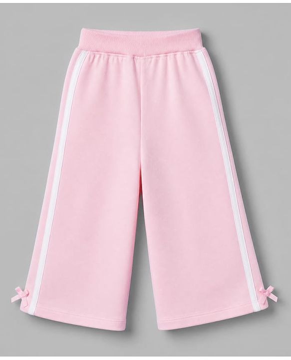 Babyhug 100% Cotton Terry Knit Full Sleeves Top & Pant Set With Text Print - Pink
