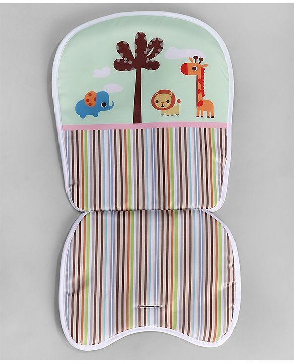 Babyhug Comfort Folding Booster Seat with 3 Point Safety Harness - Blue| Adjustable Height| Removable Food Tray| Foldable Design| Washable Seat Cover