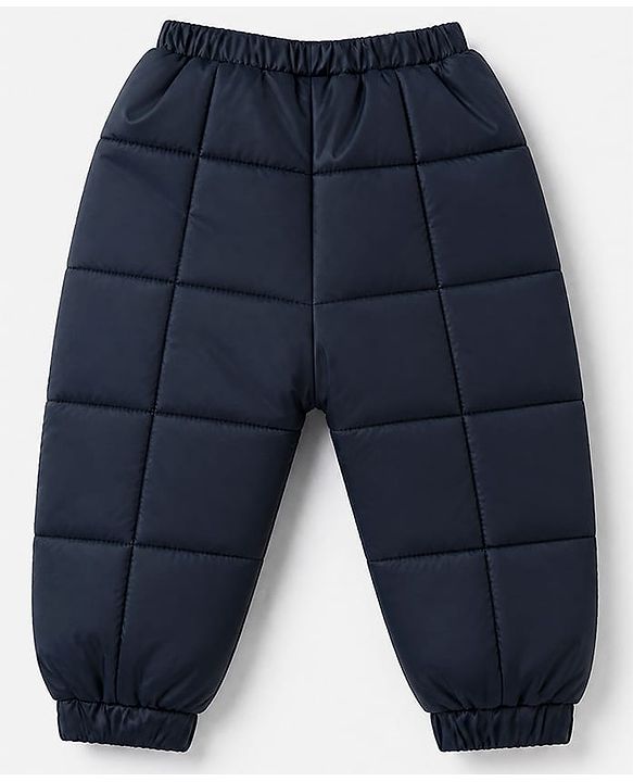 Babyhug Heavy Polyfill Winter Wear suit - Navy Blue 6-9M