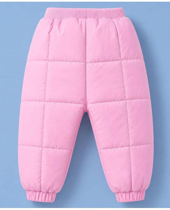 Babyhug Woven Heavy Polyfill Full Sleeves Bow Printed Winter Wear Suit - White & Pink