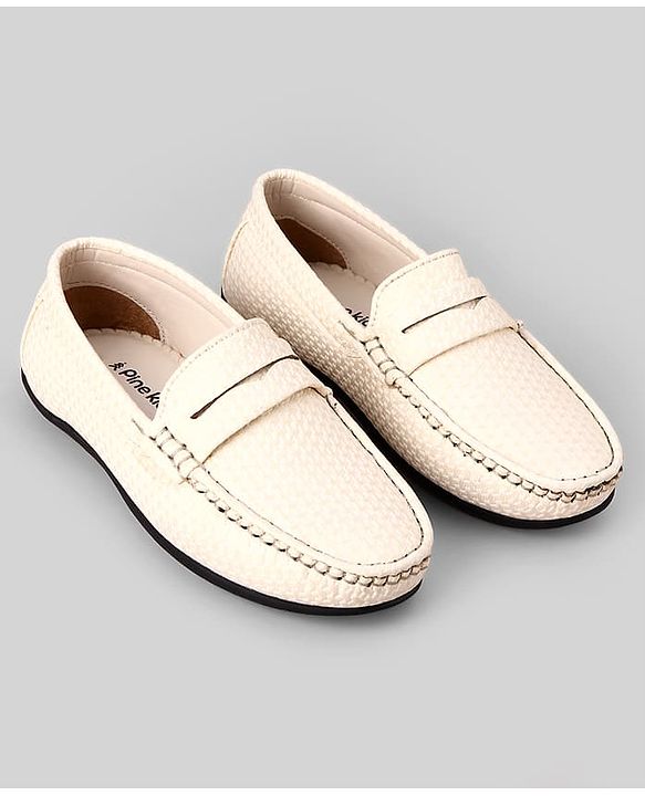 Pine Kids Formal & Party Wear Slip On Loafer - Off White