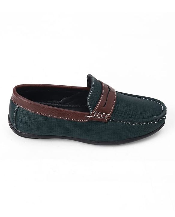Pine Kids Slip On Formal & Party Wear Loafers - Green
