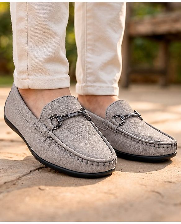 Pine Kids Slip-On Formal & Party Wear Shoes - Grey