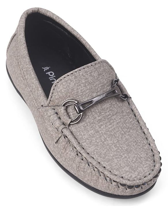 Pine Kids Slip-On Formal & Party Wear Shoes - Grey