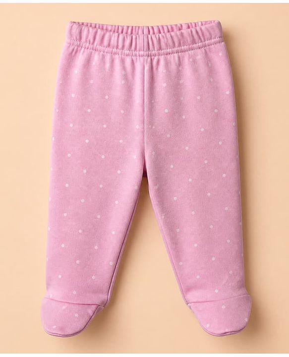 Babyhug Cotton Footed Bootie Legging With Floral Print Pack of 3 - Pink White Blue