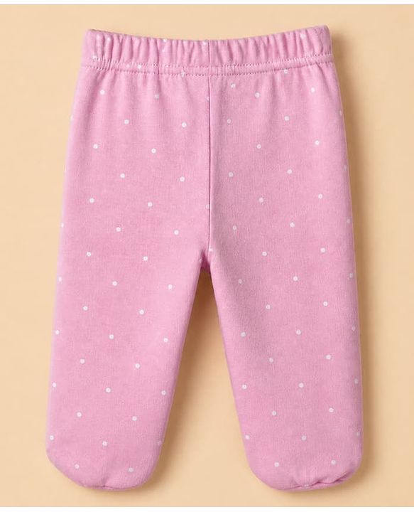 Babyhug Cotton Footed Bootie Legging With Floral Print Pack of 3 - Pink White Blue