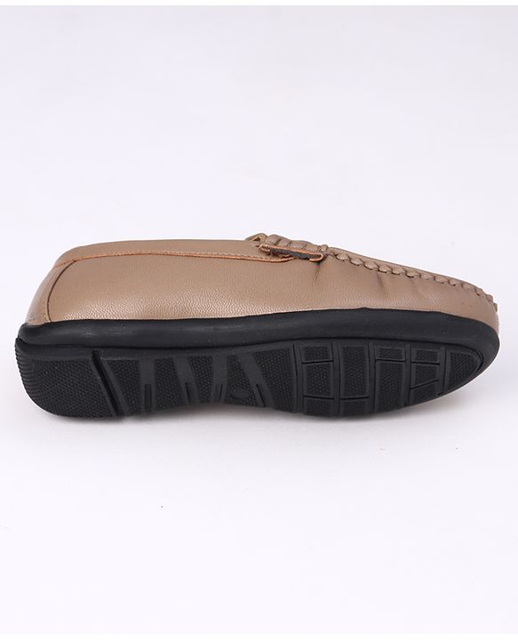 Pine Kids Formal & Party Wear Slip on Shoes - Beige