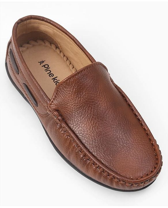 Pine Kids Formal & Party Wear Slip On Loafer - Brown