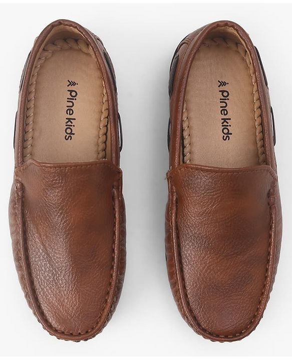 Pine Kids Formal & Party Wear Slip On Loafer - Brown