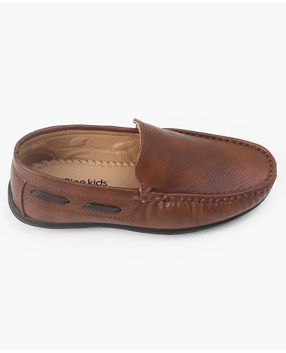 Pine Kids Formal & Party Wear Slip On Loafer - Brown