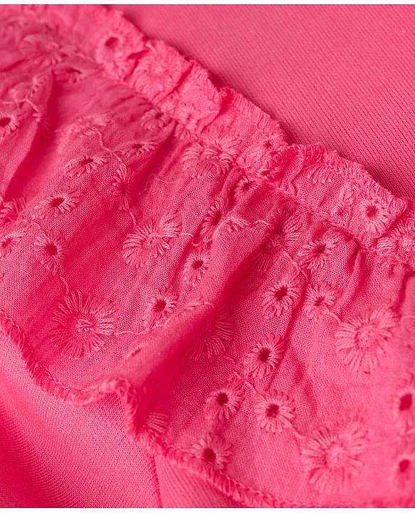 Pine Kids Cotton Knit Sweatshirt with Full Sleeves and Rare Print in Pink for 4-5 Years