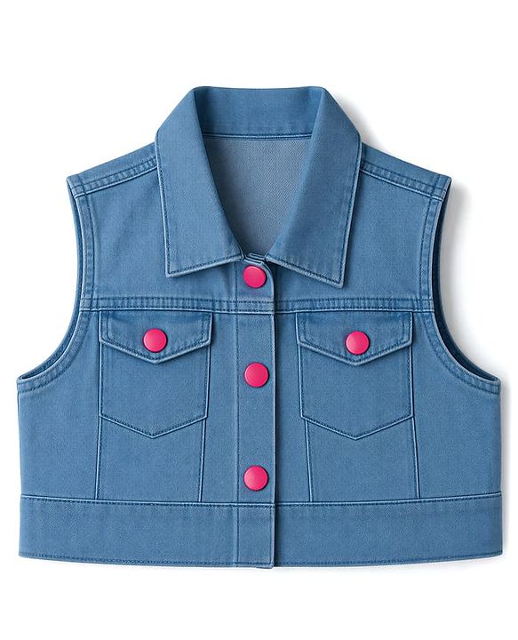 Babyhug 100% Cotton Rib Knit Sleeveless Solid Jumpsuit With Jacket -Pink
