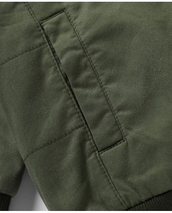 Pine Kids Woven Hoodie with Full Sleeves in Olive Green