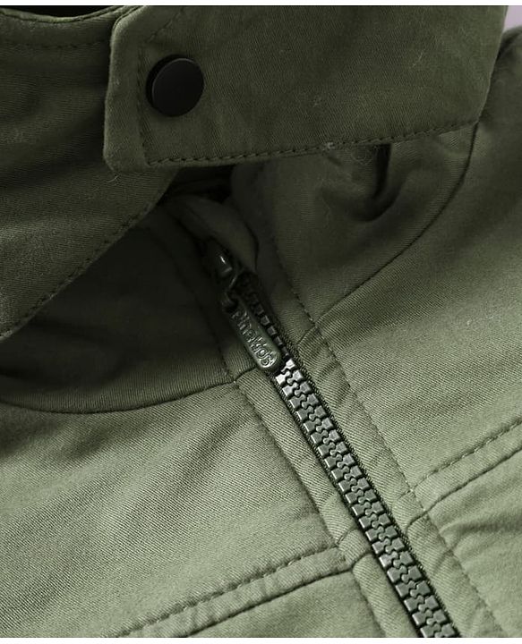 Pine Kids Woven Hoodie with Full Sleeves in Olive Green
