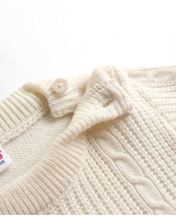 Babyhug Knit Full Sleeves Sweater Set with Color Block Design - Dark Pink
