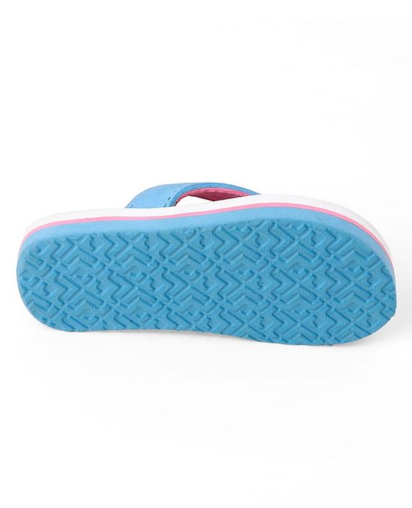 Pine Kids Disney Slip-On Closure Flip Flops With Frozen Print - Blue