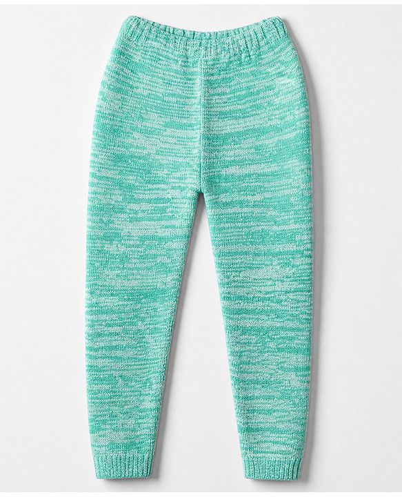Babyhug Knit Full Sleeves Solid Sweater Set - Blue