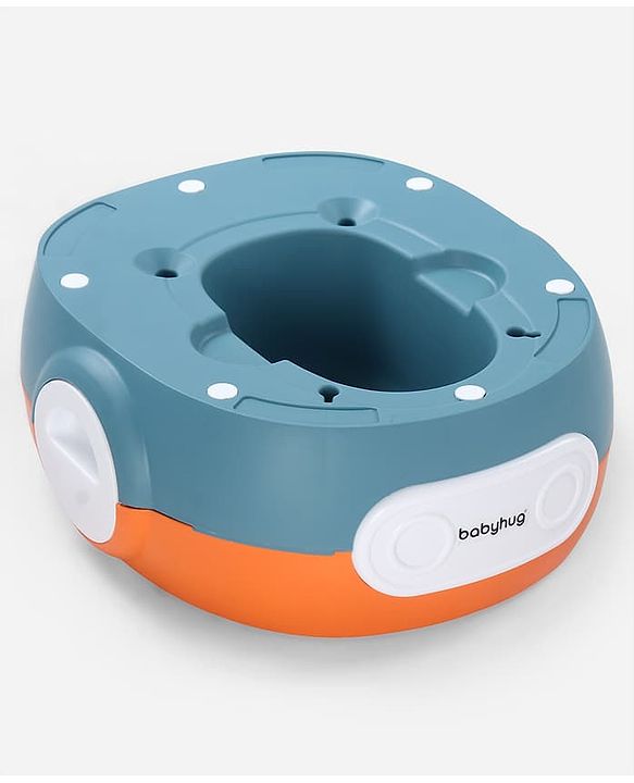 Babyhug 3-in-1 Potty Chair and Toilet Training Seat - Blue & Red| Step Stool| Toilet Seat| Removable Potty Pot| Anti-Slip Pads| Supportive Handles| Splash Guard| Suitable for 1-5 Years Boys & Girls