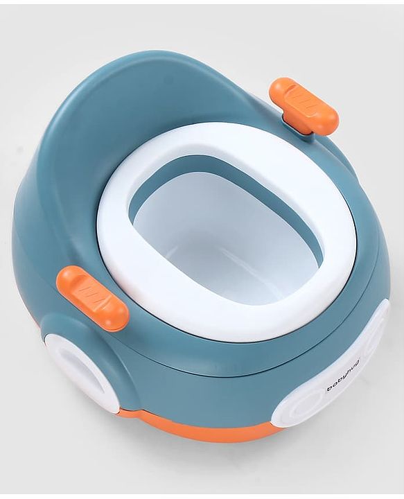 Babyhug 3-in-1 Potty Chair and Toilet Training Seat - Blue & Red| Step Stool| Toilet Seat| Removable Potty Pot| Anti-Slip Pads| Supportive Handles| Splash Guard| Suitable for 1-5 Years Boys & Girls