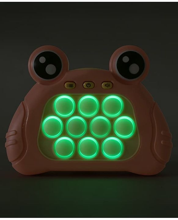 Babyhug Fast Push Pop Light-Up Game - Sea Green| Fidget Toy for Kids & Adults| 4 Modes: Pass Through, Memory, Scoring & Multiplayer| Push Buttons with Light & Music| BIS Certified| Screen-Free Play