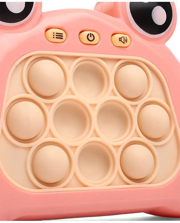 Babyhug Fast Push Pop Light-Up Game - Sea Green| Fidget Toy for Kids & Adults| 4 Modes: Pass Through, Memory, Scoring & Multiplayer| Push Buttons with Light & Music| BIS Certified| Screen-Free Play