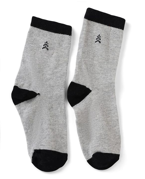 Pine Kids Cotton Mix Knit Socks With Pine Kids Text & Ankle Length Pack Of 5 In Blue