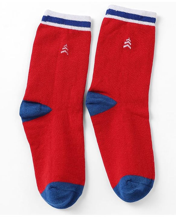 Pine Kids Cotton Mix Knit Socks With Pine Kids Text & Ankle Length Pack Of 5 In Blue