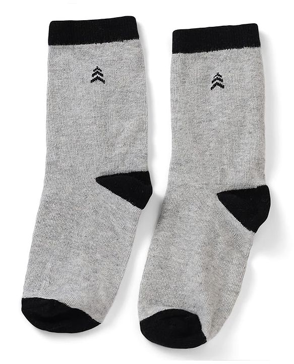 Pine Kids Cotton Mix Knit Socks With Pine Kids Text & Ankle Length Pack Of 5 In Blue