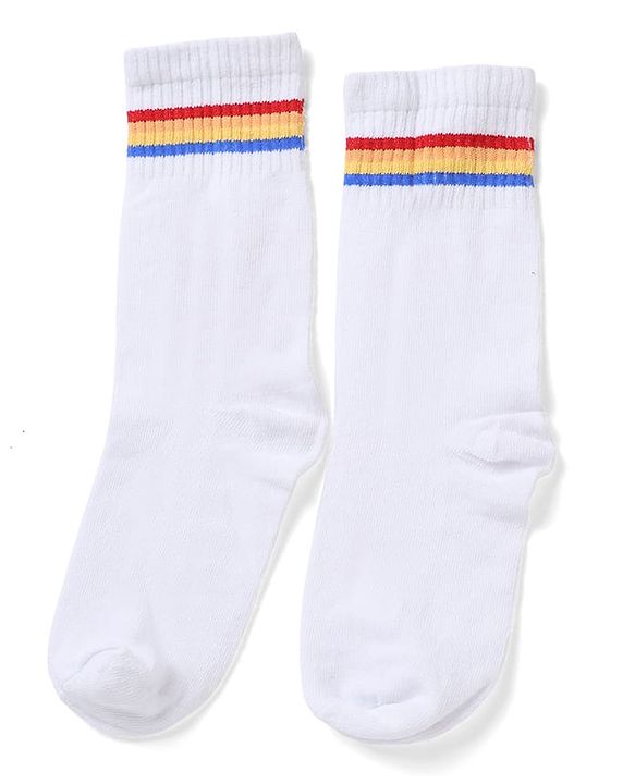 Pine Kids Knit Solid Socks Pack of 5 in Blue