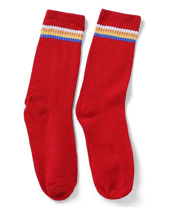 Pine Kids Knit Solid Socks Pack of 5 in Blue