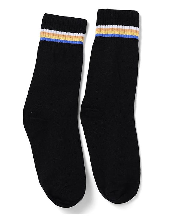 Pine Kids Knit Solid Socks Pack of 5 in Blue