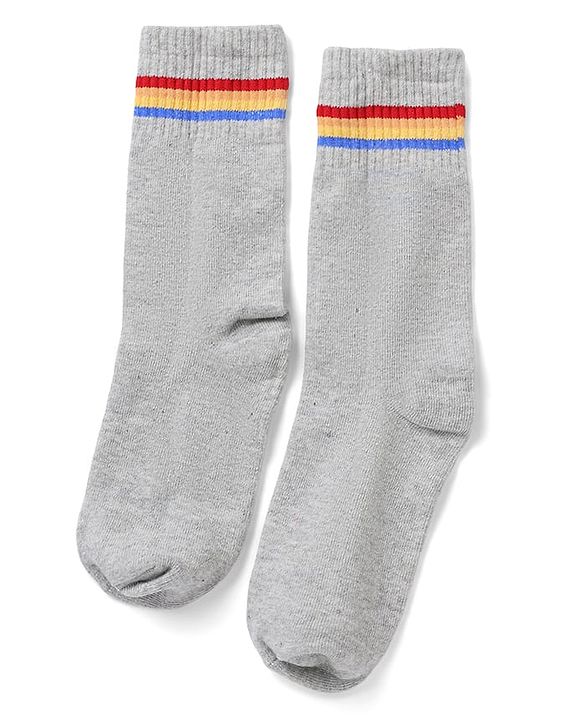 Pine Kids Knit Solid Socks Pack of 5 in Blue