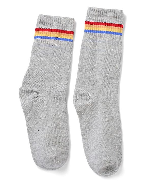 Pine Kids Knit Solid Socks Pack of 5 in Blue