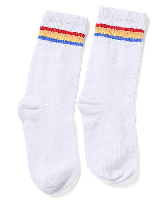 Pine Kids Knit Solid Socks Pack of 5 in Blue